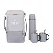 Coffee To Go Tote With Thermos and Mugs