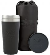 Three Piece Faux Leather Tumbler, Coaster and Bag 2