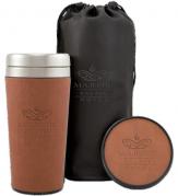 Three Piece Faux Leather Tumbler, Coaster and Bag