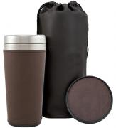 Three Piece Faux Leather Tumbler, Coaster and Bag 3