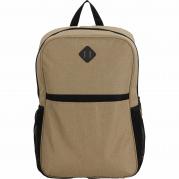 Tan 17" Laptop Backpack With Black Accents 1