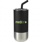 Capsule Insulated 16oz Stainless Steel Tumbler with Straw