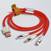 Red 3-in-1 Power Cable